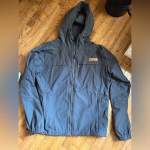 New condition Columbia hooded zip up jacket Dark grey size medium men’s